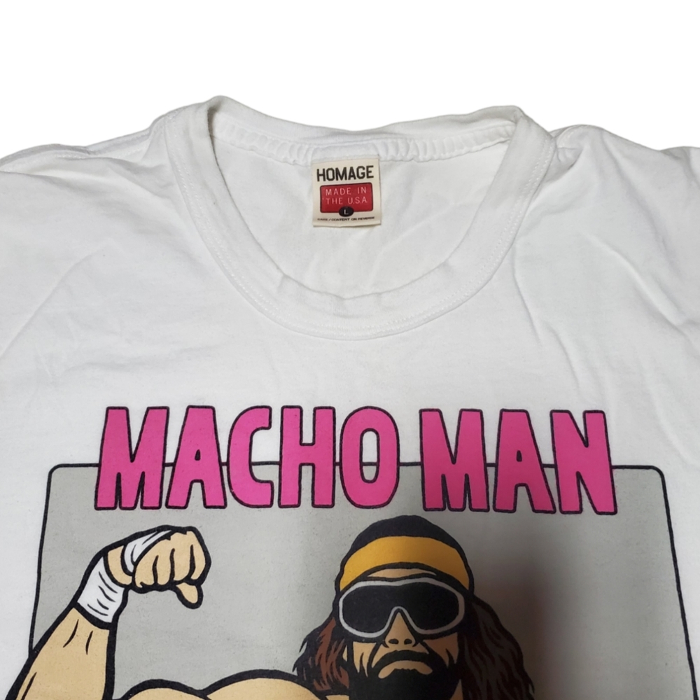 Old School Homage Macho Man tee - Picture 3 of 4
